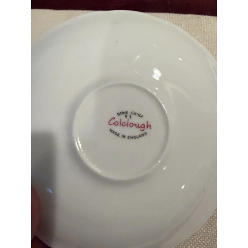Vintage Colclough Fine Bone China Tea Cup and Saucer Pink Rose Floral Pattern